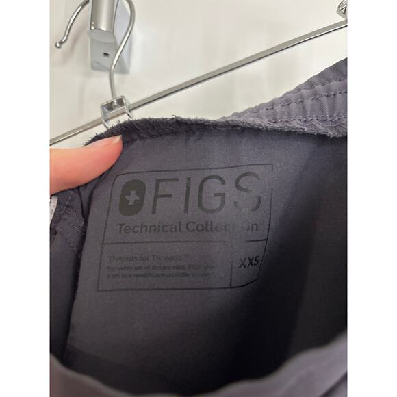 Figs Scrub Pants Womens XXS Yola Skinny Fit Straight High Waisted Charcoal Gray - Picture 4 of 5